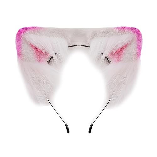 JOERBABU Haarband Halloween Anime Charakter Stirnband Katzenohrform Haarreifen Plüsch Kopfbedeckung Party Cosplay Kostüm Unisex von JOERBABU