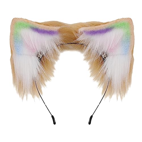 JOERBABU Haarband Halloween Anime Charakter Stirnband Katzenohrform Haarreifen Plüsch Kopfbedeckung Party Cosplay Kostüm Unisex von JOERBABU