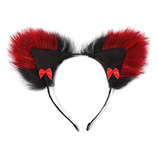JOERBABU Haarband für Damen und Mädchen, Cartoon-Design für Katzenohren, mehrfarbig, Haarreifen, Make-up, Waschen, Gesicht, Weihnachten, Party, Kopfschmuck von JOERBABU