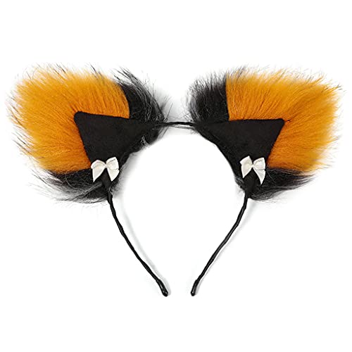 JOERBABU Haarband für Damen und Mädchen, Cartoon-Design für Katzenohren, mehrfarbig, Haarreifen, Make-up, Waschen, Gesicht, Weihnachten, Party, Kopfschmuck von JOERBABU