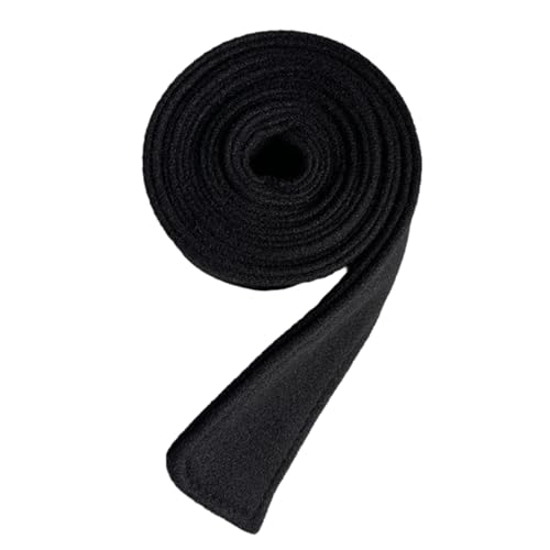 JOERBABU Taillengürtel für Damen, Wolle, Mantel, Gürtel, gebürsteter Plüsch, schmücken, längenverstellbar, Mantel, Korsett, doppelseitiger Taillengürtel, Schwarz , Belt length: 175 cm Belt width: 5 cm von JOERBABU