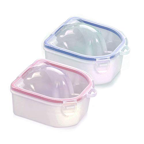 2pcs Soaking Soak Bowl Nail Art Polish Remove Wash Soaker Tray Manicure Spa Tool von JOERRES