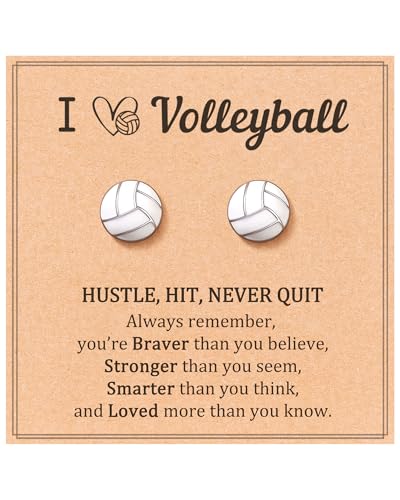 JOGDIAM Baseball-Fußball-Volleyball-Ohrringe, Geschenke für Frauen und Mädchen, Einstellbar, Edelstahl, Kein Edelstein JOGDIAM Baseball-Fußball-Volleyball-Ohrringe, Geschenke für Frauen und Mädchen, Einstellbar, Edelstahl, Kein Edelstein von JOGDIAM