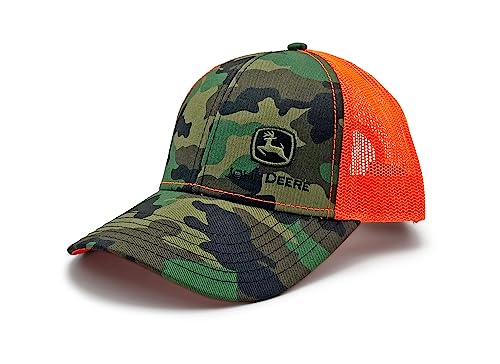 JOHN DEERE Camouflage Cap mit orangem Mesh von JOHN DEERE