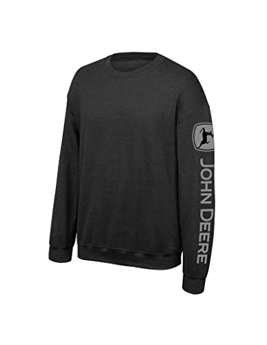 JOHN DEERE Deere Jd Crew Neck Fleece Sweatshirt-Black-Large von JOHN DEERE