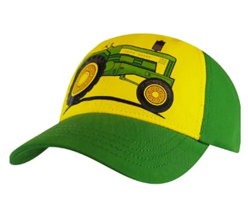 JOHN DEERE Grüne/Gelbe Baseball-Cap für Kinder mit Traktor-Aufdruck von JOHN DEERE