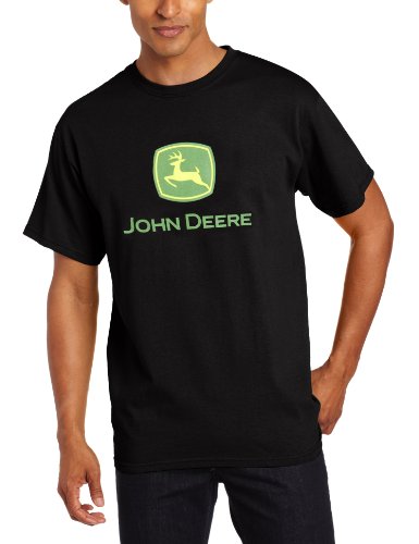 John Deere Herren Klassisch T-Shirt, Schwarz, X-Large von JOHN DEERE