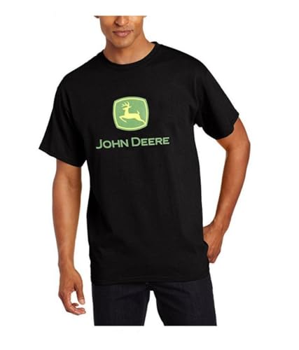 JOHN DEERE Herren T-Shirt mit Markenlogo Core, kurzärmelig, Schwarz, Größe S (US) von JOHN DEERE