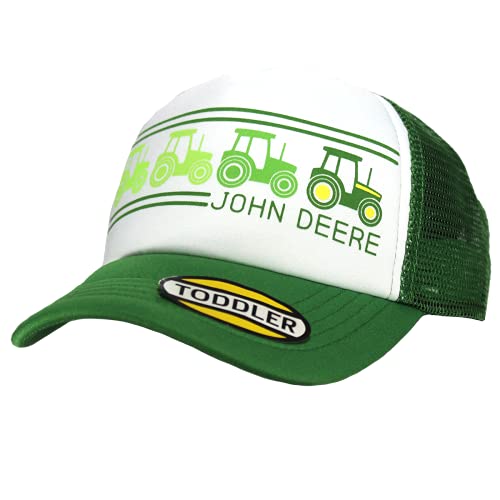 JOHN DEERE Kinder Cap Traktor Weiß mit grünem Netzrücken von JOHN DEERE