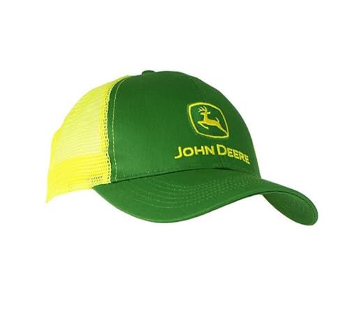 JOHN DEERE NCAA Herren Logo Kontrast Mesh Back Core Baseball Cap - Gelb - Einheitsgröße von JOHN DEERE