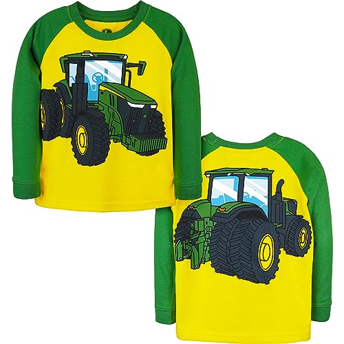JOHN DEERE Toddler Sweatshirt Coming & Going mit Traktor-Print - Grün/Gelb, 2-4 Jahre (2 Jahre) von JOHN DEERE