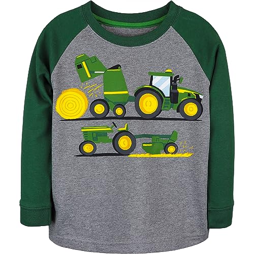 JOHN DEERE Toddler Sweatshirt Hay Baler - Grau/Grün, 2-4 Jahre (2 Jahre) von JOHN DEERE