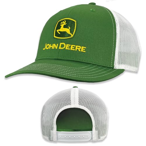 John Deere Basecap Trucker Hat 13083346Grwh Current Baseball Cap Trucker Hat Trademark Embroidery Gryw Green/White, Grün / Weiß, Einheitsgröße von JOHN DEERE