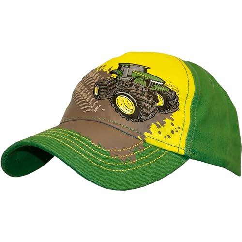 John Deere Boys' Toddler Baseball Cap, Green/Yellow von JOHN DEERE