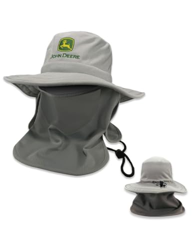 John Deere Bucket Hat Removable Neck Cover and Mask-Ivory von JOHN DEERE