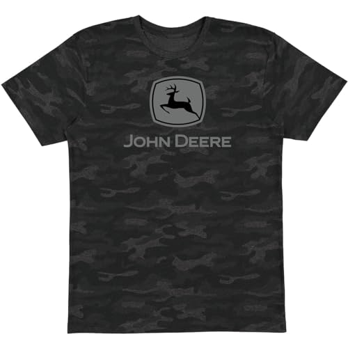 John Deere Gray Camo Men’s T-Shirt (Medium) von JOHN DEERE