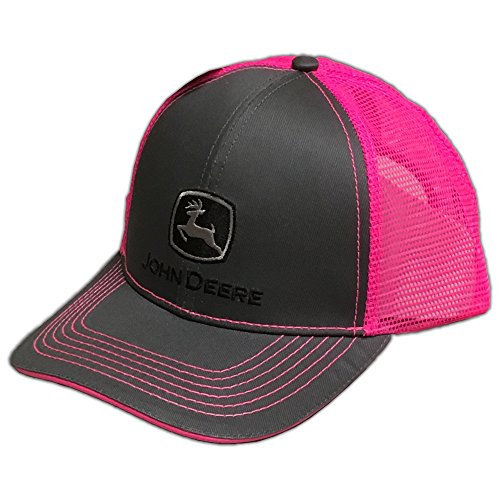 JOHN DEERE Herren 23080418ch00 Baseball-Kappen, Charcoal/pink, Einheitsgröße von JOHN DEERE