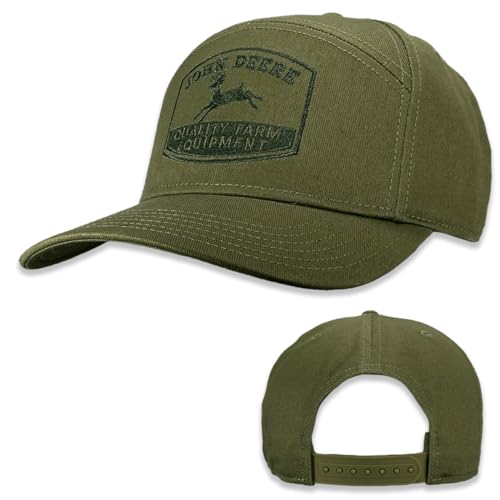 John Deere LP83259-JD Men's Cotton Twill 7 Panel Embroidered Cap/Hat One Size Olive John Deere LP83259-JD Men's Cotton Twill 7 Panel Embroidered Cap/Hat One Size Olive von JOHN DEERE