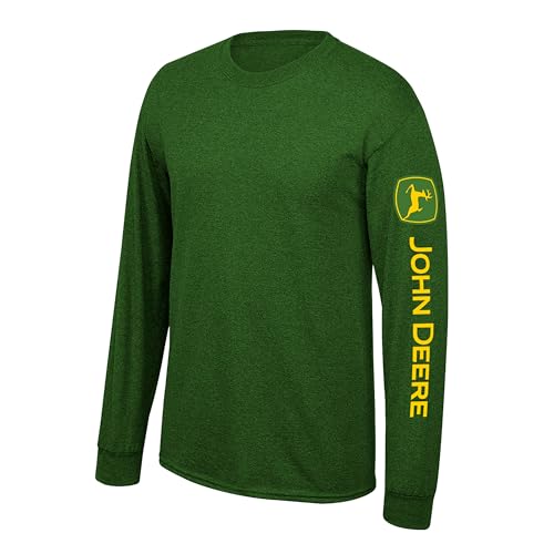 JOHN DEERE Men’s Green Long Sleeve Trademark T-Shirt (Medium) von JOHN DEERE