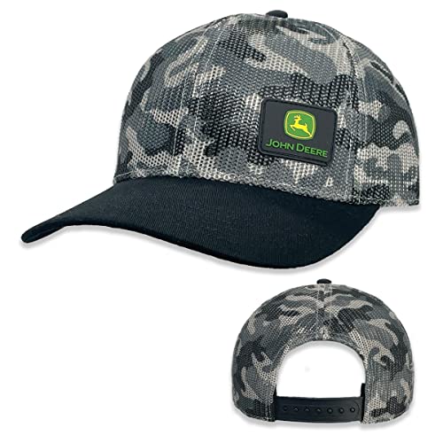John Deere Mens Camo Print Cotton Twill Trucker Mesh Back von JOHN DEERE