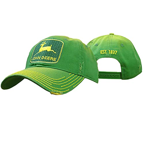 John Deere Herren Kappe mit Vintage-Logo Baseballkappe, Grün, Einheitsgröße von JOHN DEERE