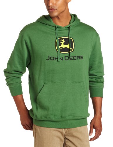 John Deere NCAA Herren-Kapuzenpullover mit Markenlogo, grün, XL von JOHN DEERE