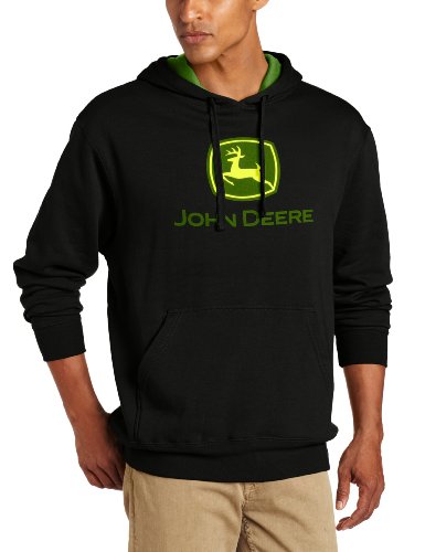 JOHN DEERE NCAA Herren Trademark Logo Core Hood Pullover Fleece von JOHN DEERE