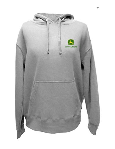 John Deere TRACTORS & PLOWS Herren Kapuzen-Sweatshirt Grau, Oxford, X-Large von JOHN DEERE