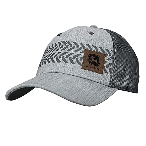 John Deere Verstellbare Trucker-Mütze mit Snapback-Netzrücken, Oxford, Einheitsgröße-XL von JOHN DEERE