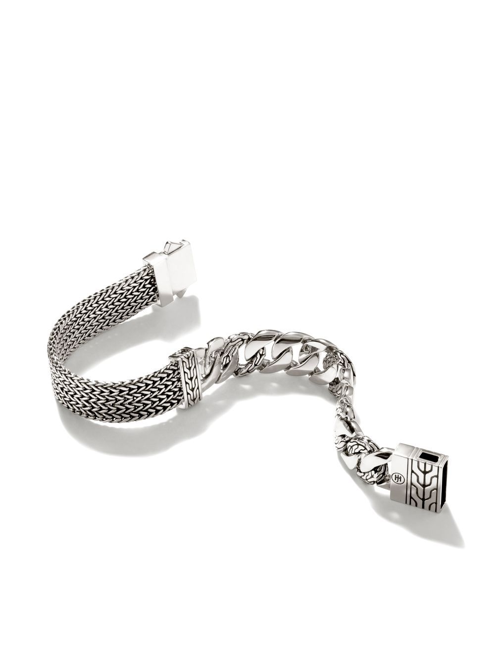 John Hardy Rata Curb Chain Armband 12mm - Silber von John Hardy