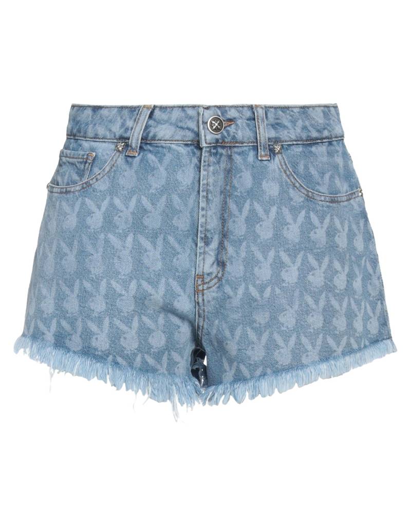 JOHN RICHMOND x PLAYBOY Jeansshorts Damen Blau von JOHN RICHMOND x PLAYBOY