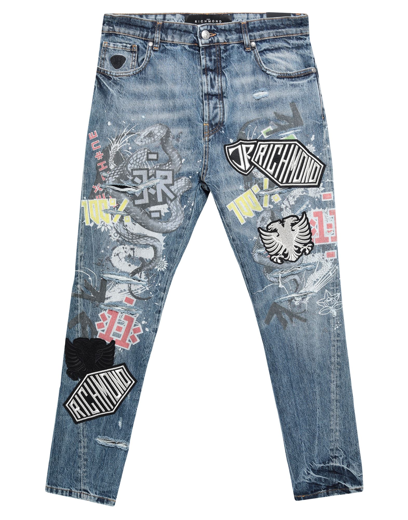 JOHN RICHMOND Jeanshose Herren Blau JOHN RICHMOND Jeanshose Herren Blau von JOHN RICHMOND