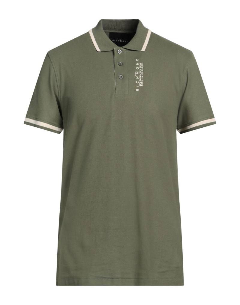 JOHN RICHMOND Poloshirt Herren Militärgrün JOHN RICHMOND Poloshirt Herren Militärgrün von JOHN RICHMOND