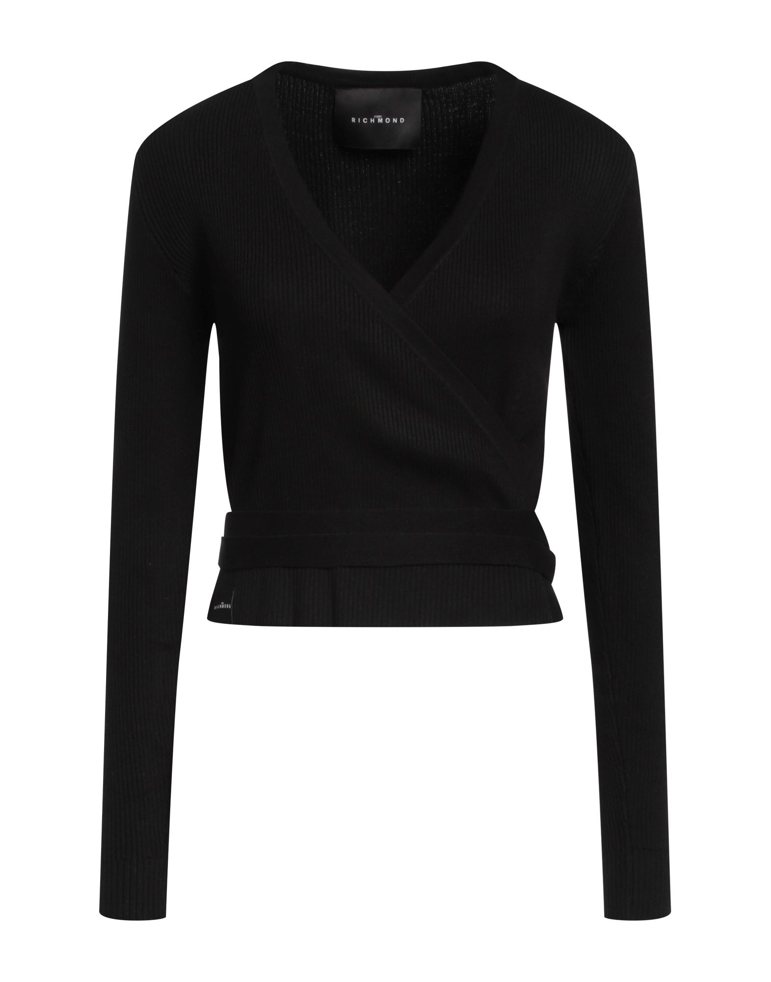 JOHN RICHMOND Wickelpullover Damen Schwarz von JOHN RICHMOND