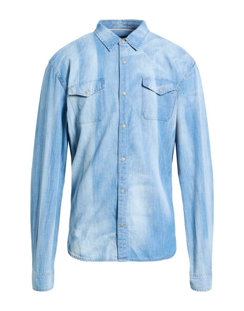 JOHN VARVATOS Jeanshemd Herren Blau von JOHN VARVATOS
