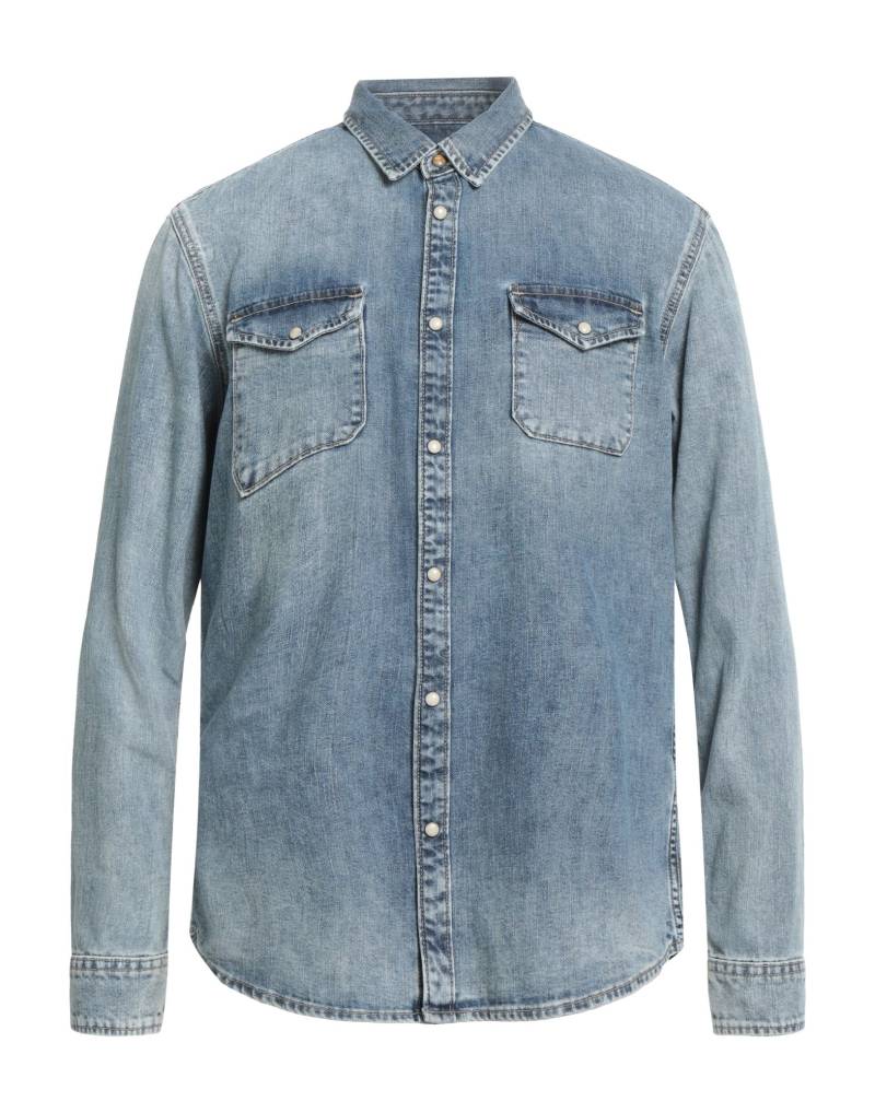 JOHN VARVATOS Jeanshemd Herren Blau von JOHN VARVATOS