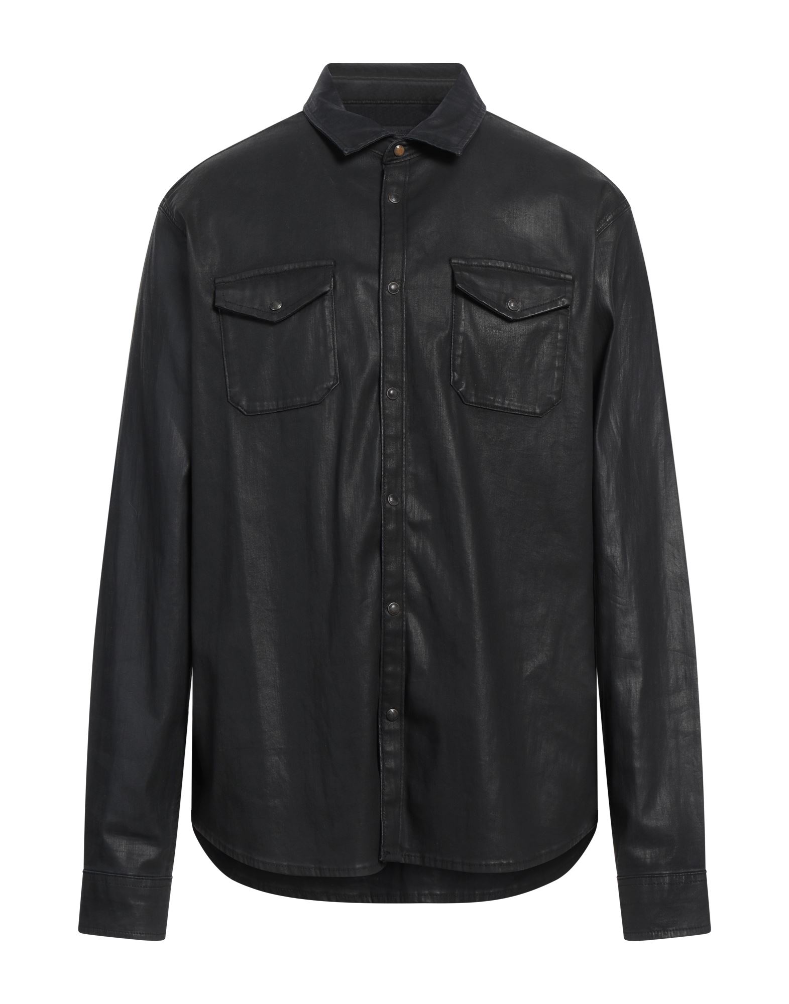 JOHN VARVATOS Jeanshemd Herren Schwarz von JOHN VARVATOS