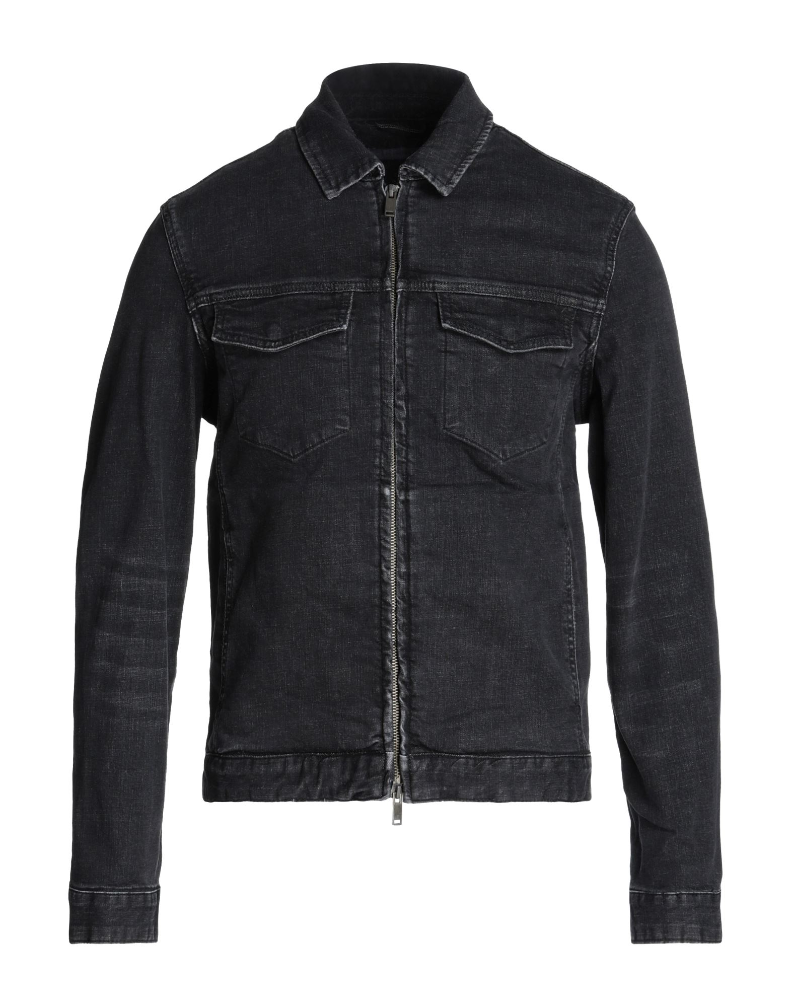 JOHN VARVATOS Jeansjacke/-mantel Herren Schwarz von JOHN VARVATOS