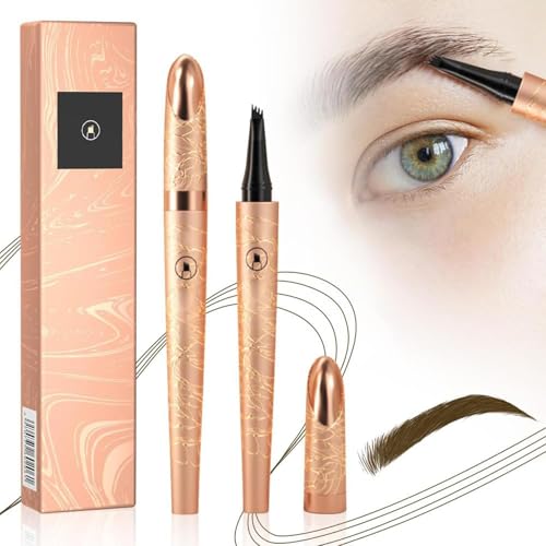 2025 Neu 3D Microblading Augenbrauenstift mit 4 Gabelspitzen Applikator,Langanhaltend, Wasserfest, Für Perfekte Augenbrauen, Präzise, Natürliche Augenbrauen, Ideal für Tägliches Make-up (Dunkelbraun) 2025 Neu 3D Microblading Augenbrauenstift mit 4 Gabelspitzen Applikator,Langanhaltend, Wasserfest, Für Perfekte Augenbrauen, Präzise, Natürliche Augenbrauen, Ideal für Tägliches Make-up (Dunkelbraun) von JOHNBOLIN