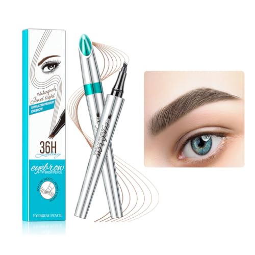Wasserdichter 3D Augenbrauenstift,Augenbrauenstift,Wischfest Langanhaltenden Augenbrauenstift Microblading,3D Augenbrauenstift,Kann Leicht Natürliche Augenbrauen Brauen (Dunkelbraun) von JOHNBOLIN