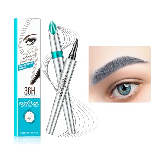 Wasserdichter 3D Augenbrauenstift,Augenbrauenstift,Wischfest Langanhaltenden Augenbrauenstift Microblading,3D Augenbrauenstift,Kann Leicht Natürliche Augenbrauen Brauen (Grau) von JOHNBOLIN