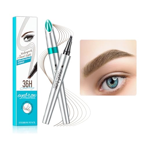 Wasserdichter 3D Augenbrauenstift,Augenbrauenstift,Wischfest Langanhaltenden Augenbrauenstift Microblading,3D Augenbrauenstift,Kann Leicht Natürliche Augenbrauen Brauen (Hellbraun) von JOHNBOLIN