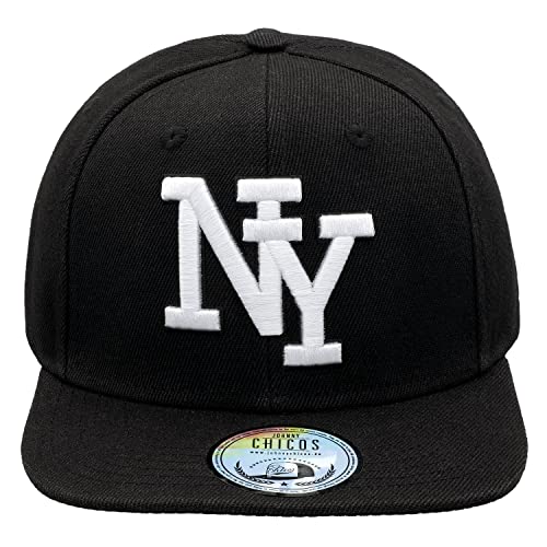 JOHNNY CHICOS NY New York süße Kindercap Kinder Cap Snapback 49-56cm Kopfumfang, Größe:Kinder;Farbe:NY Blk Weiß von JOHNNY CHICOS