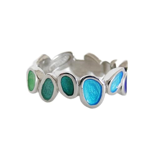 JOI D'ART FRUITS SILBER RING | Designed by Joidart | Fruits Collection | Finish in mattem 925er Silber | Feuerlack in Blautönen, Metall, Kein Edelstein JOI D'ART FRUITS SILBER RING | Designed by Joidart | Fruits Collection | Finish in mattem 925er Silber | Feuerlack in Blautönen, Metall, Kein Edelstein von JOI D'ART