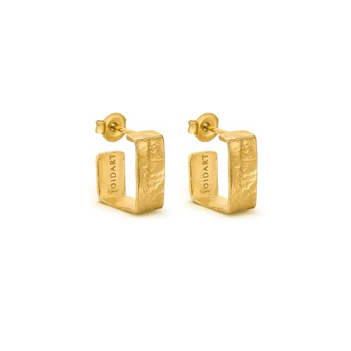 KLEINE LIGNIS-OHRRINGE GOLD | Entworfen vom Joidart Lab | Kollektion Lignis | Messing mit 24K-Vergoldung | Glänzendes Finish von JOI D'ART