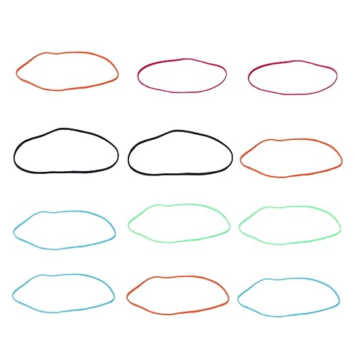 1 Satz Unisex Haarbänder Für Sport Und Fitness Elastische Haarschmuck Für Yoga Training Und Freizeitaktivitäten Rutschfest Vielseitig Einsetzbar Zufällige 12 Stück von JOINPAYA