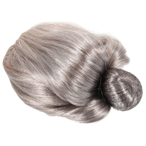 JOINPAYA Perücke Für Graue Perücke Kostümzubehör Für Damen Brille Brillenkette Halskette Cosplay Halloween Mottoparty Karneval von JOINPAYA