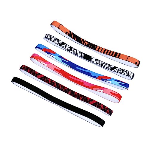 JOINPAYA 1 Satz Sport Stirnbänder Rutschfestes Schweißabsorbierendes Yoga Kopfband Für Herren Atmungsaktive Fitness Haarschmuck Mit Roten Streifen Und Camouflage Rot Für Sport 3 Stück von JOINPAYA