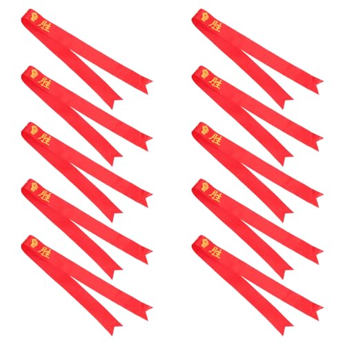 JOINPAYA 10 Stücke Victory Stirnband für Damen Dekoratives Sport Stirnband Breite Haarband Atmungsaktives Material für Sportspiele und Training von JOINPAYA