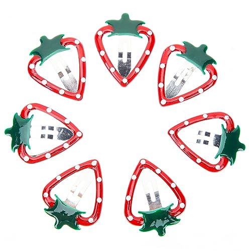 JOINPAYA Erdbeer-haarspange Mit Schleife Für Mädchen 15 Stück Erdbeer-haarspangen Für Babys Kawaii-design von JOINPAYA